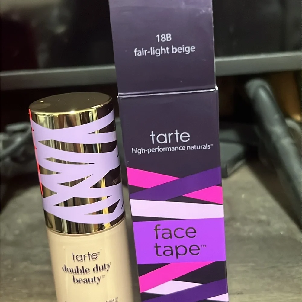 💕🌙Tarte Fair Light Beige Double Duty Foundation